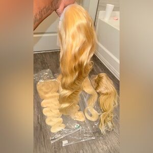Blonde body Wave lace front